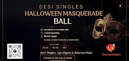 Desi Singles Halloween Masaquerade Ball - London