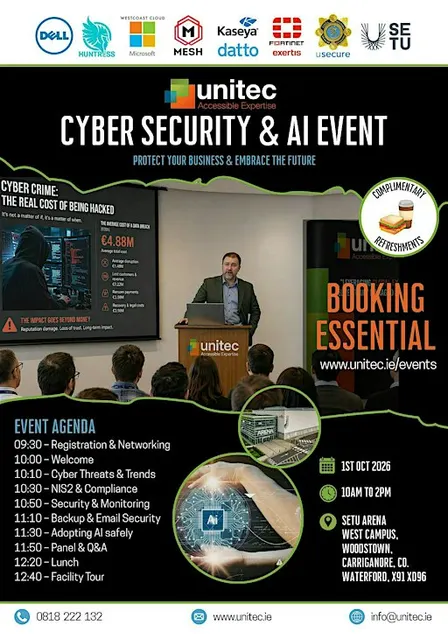 Protect your business, embrace the future: Cyber Security & AI info event