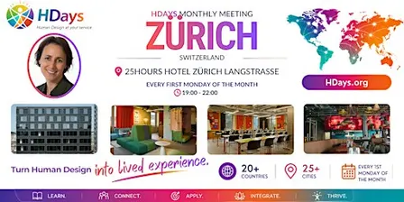 HDays Monthly Meeting in Zürich at 25 hours Hotel Langstrasse