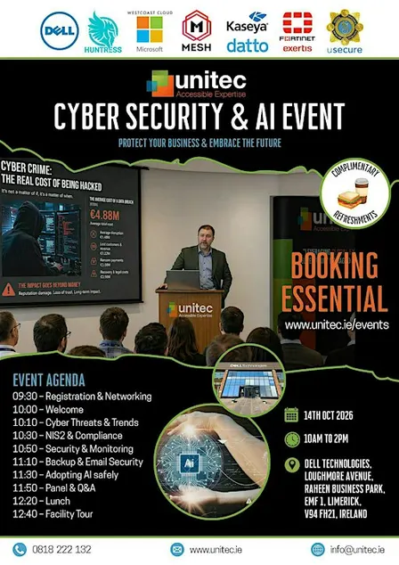 Protect your business, embrace the future: Cyber Security & AI info event