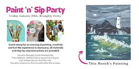 Paint & Sip Party – Broughty Ferry