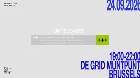 UNRELEASED SESSIONS 2 by NOTRE.DIT & BX.CULTURE x DE GRID