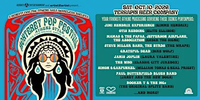 Monterey Pop Music Festival: Athens Style @ Terrapin Beer Co.