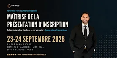 Maîtrise ta présentation d'inscription •  Listing Presentation Mastery