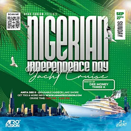NIGERIAN INDEPENDENCE DAY  YACHT CRUISE  [98% SOLD OUT]