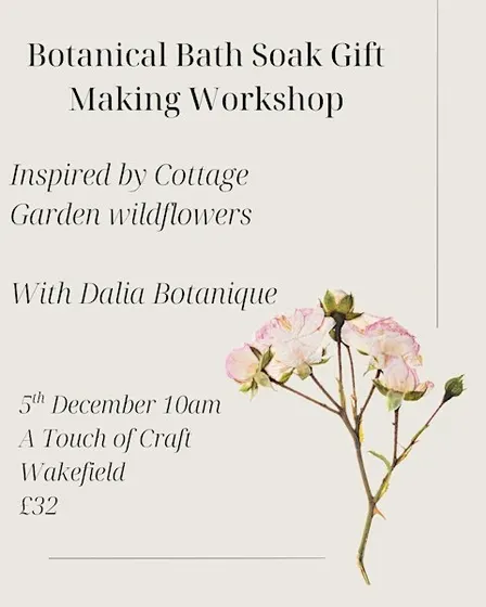 Botanical Bath Soak Gift Making Workshop with Dalia Botanique