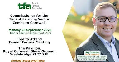 Free Meeting - Commissioner for the Tenant Farming Sector Visits Cornwall