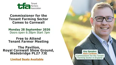 Free Meeting - Commissioner for the Tenant Farming Sector Visits Cornwall