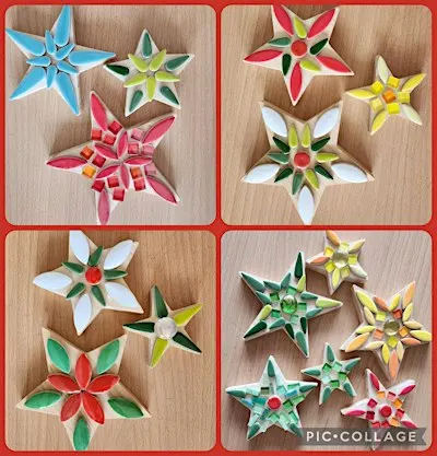 Wooden Stars -  Mosaic Workshop