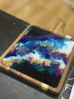 Resin Charcuterie Board workshop for beginners