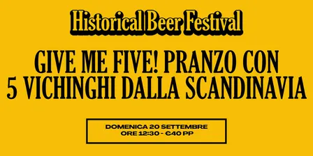 Give me Five! pranzo con 5 vichinghi dalla Scandinavia