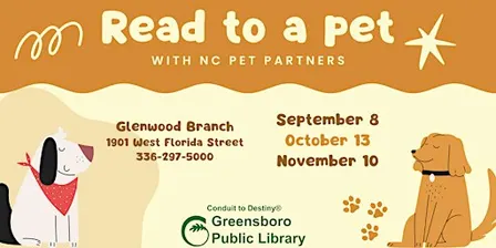 Read to a Pet with NC Pet Partners