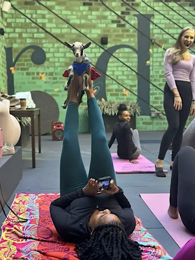 Goat Yoga at Bellyard