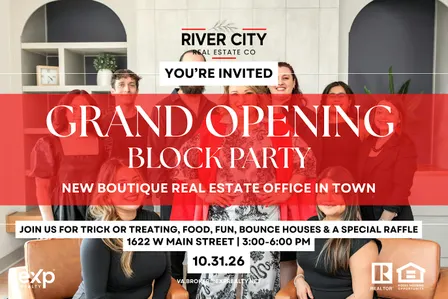 River City Real Estate Co. Halloween Grand Opening + Tricking or Treating