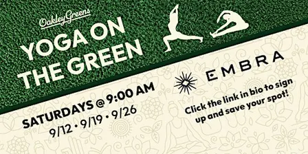 Yoga on the Green with Embra + Oakley Greens!