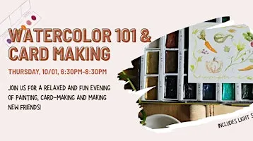 Watercolor 101 workshop & Autumn Card Making