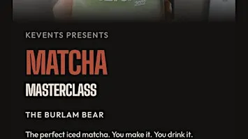 Matcha Masterclass