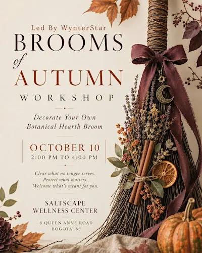 Brooms of Autumn Workshop: Decorate Your Own Botanical Hearth Broom