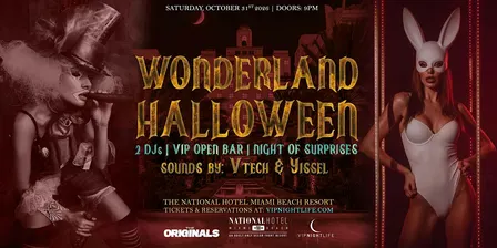 Wonderland Halloween Party | at National Miami Beach Hotel