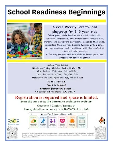 School Readiness Beginnings, 2026-2027