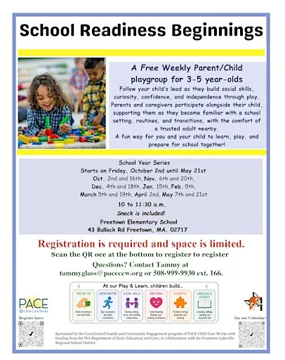 School Readiness Beginnings, 2026-2027