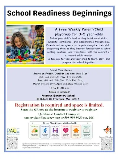 School Readiness Beginnings, 2026-2027