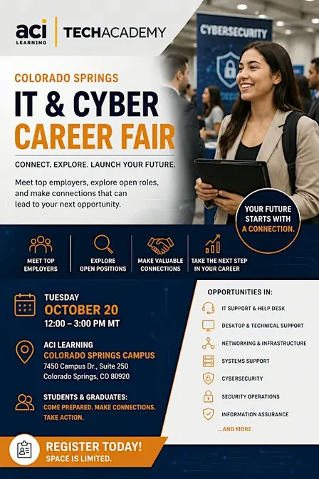 ACI Learning Colorado Springs IT & Cyber Career Fair | Student Registration
