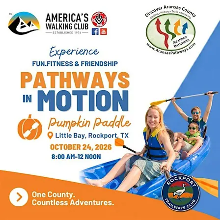 AVA America's Walking Club: Pumpkin Paddle at Little Bay, Rockport, TX