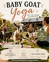 Baby Goat yoga on the farm