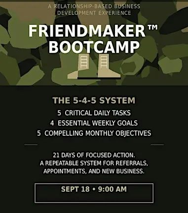 FRIENDMAKER BOOTCAMP
