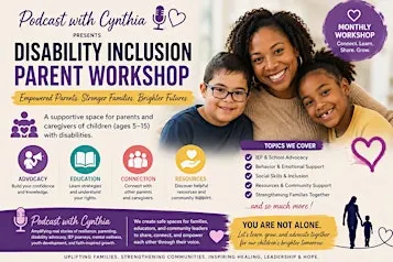 Together We Belong: Parent Support & Disability Inclusion Workshop