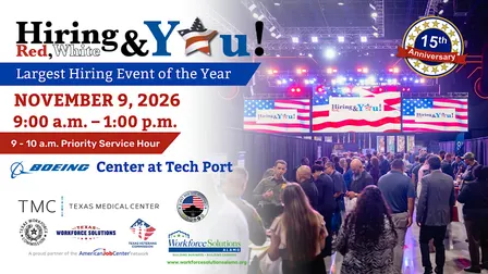 Hiring Red, White & You! San Antonio Area's Largest Veteran's Hiring Event