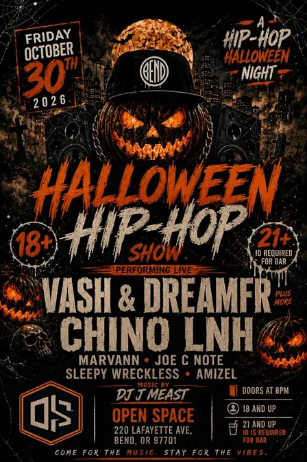 Halloween hip-hop show Bend Oregon
