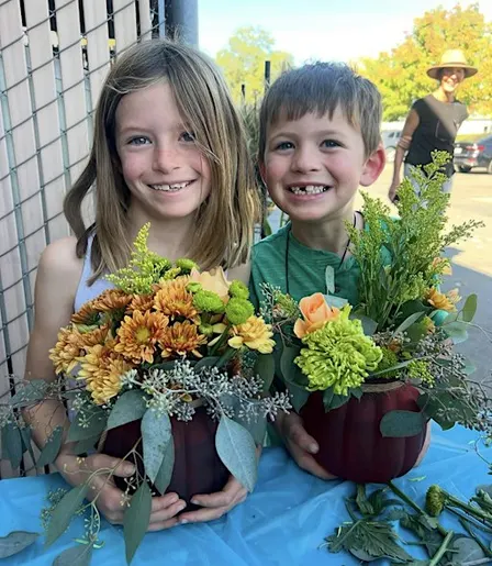 Kids' Pumpkin Floral Workshop