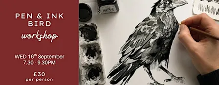 Art Workshop - Bird Theme Ink Workshop- Southampton