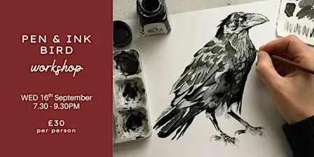 Art Workshop - Bird Theme Ink Workshop- Southampton