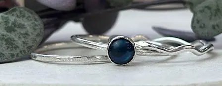 Silver Gemstone Stacking Ring Workshop - Ring Making Class