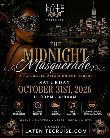 The Midnight Masquerade: NYC Halloween Boat Party
