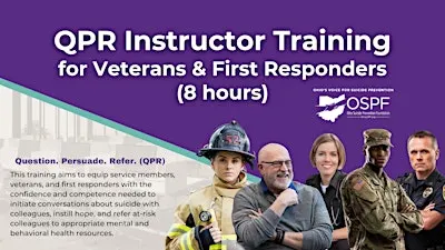 QPR Instructor Training for Veterans & First Responders