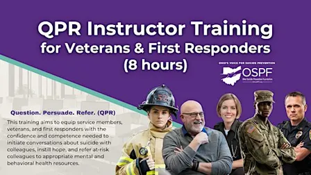 QPR Instructor Training for Veterans & First Responders