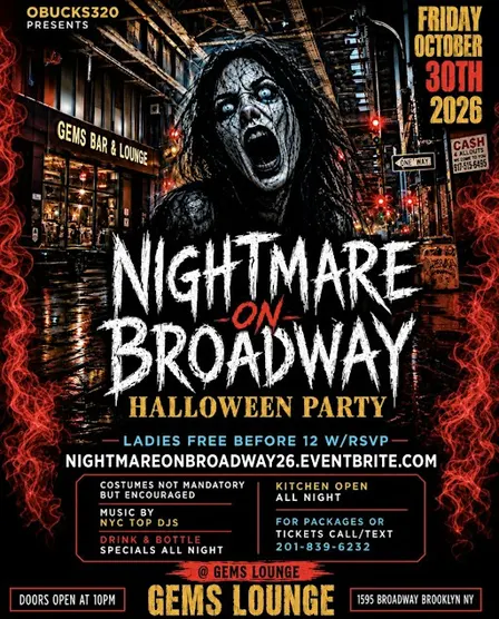 NIGHTMARE ON BROADWAY "HALLOWEEN PARTY"