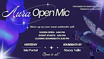 Aura Open Mic: Soul Speak, Soul Sing