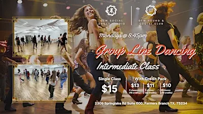 Intermediate Group Line Dance Class (Level 2)