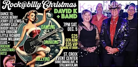 ROCK@BILLY CHRISTMAS David K+Band, St. Croix Event Center, Stillwater, MN