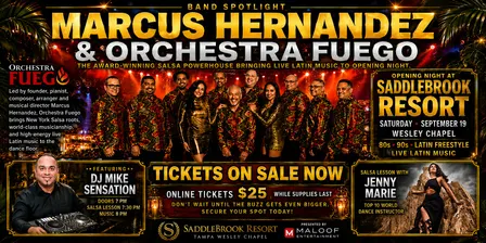 Opening Night at Saddlebrook | Latin Freestyle + Orchestra Fuego Live