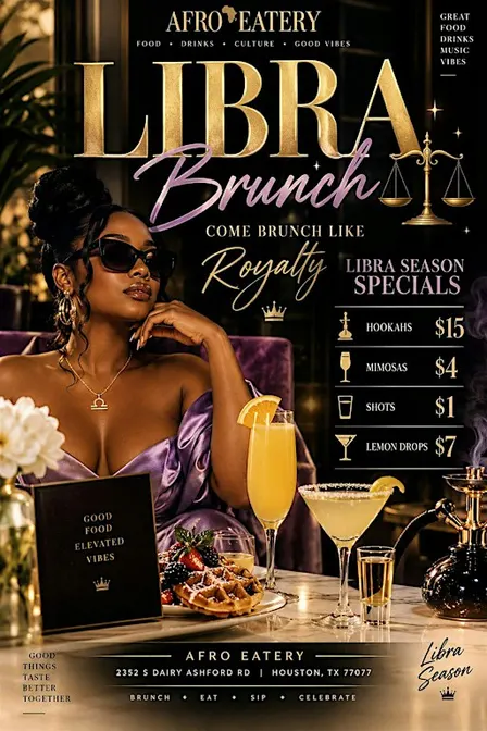 Libra Brunch at Afro Lounge | Come Brunch Like Royalty