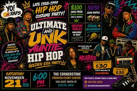 ULTIMATE UNK & AUNTIE HIP HOP – GOLDEN ERA COSTUME PARTY