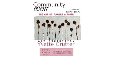 The Art of Paper and Flowers - Art Exhibition - Opening