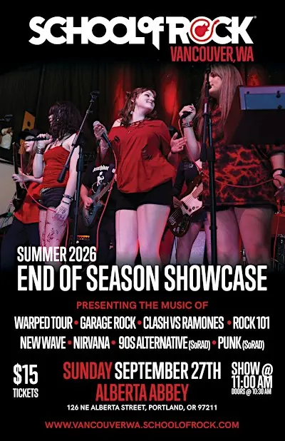 SCHOOL OF ROCK SUMMER '26 - END OF SEASON SHOWCASE