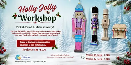 Holly Jolly Workshop: Pick, Paint & Make Merry!